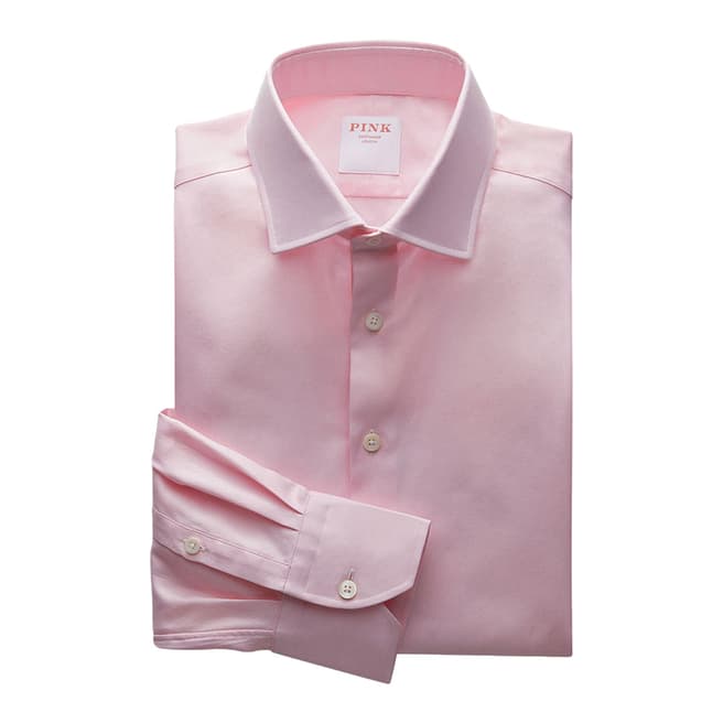 Thomas Pink Pink Royal Twill Classic Button Cuff Shirt