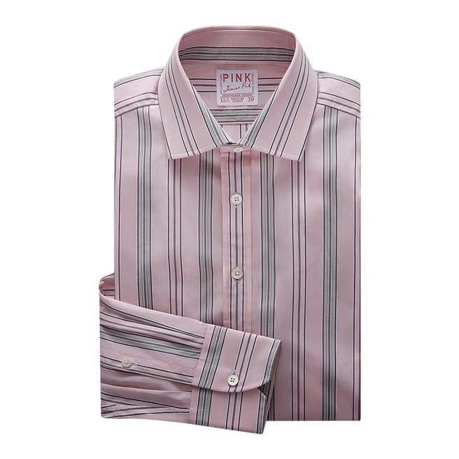 Thomas Pink Pink Piumino Fine Stripe Tailored Fit Shirt