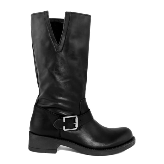 Bluetag Black Vit Leather Boot