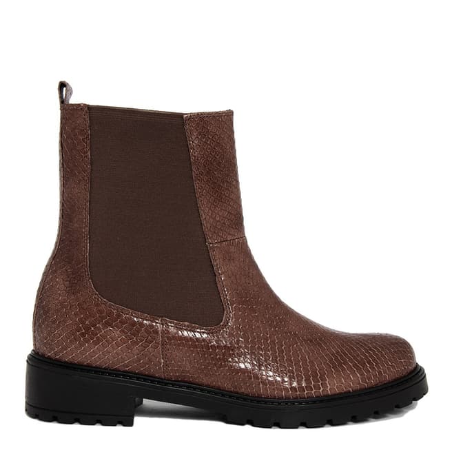 Bluetag Brown Vipera Leather Chelsea Boot
