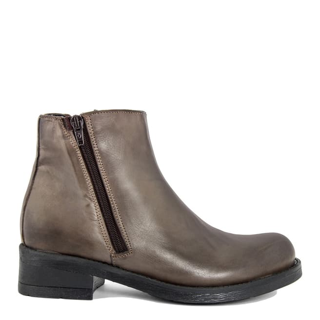 Bluetag Brown Sion Leather Ankle Boot