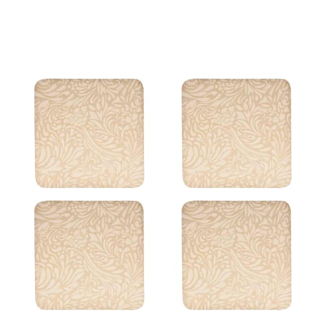 Monsoon Set of 4 Lucille Gold Coasters