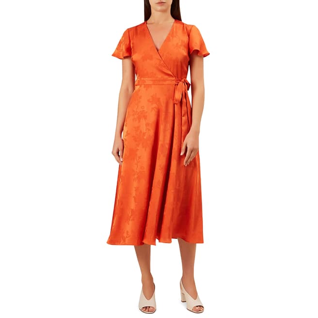 Hobbs London Orange Eleanor Dress