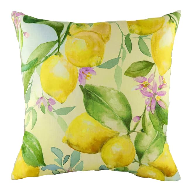 Evans Lichfield Lemons Filled Cushion, 43x43cm