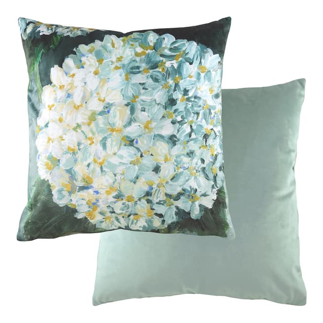 Evans Lichfield Winter Florals Hydrangea Filled Cushion 43 x 43cm