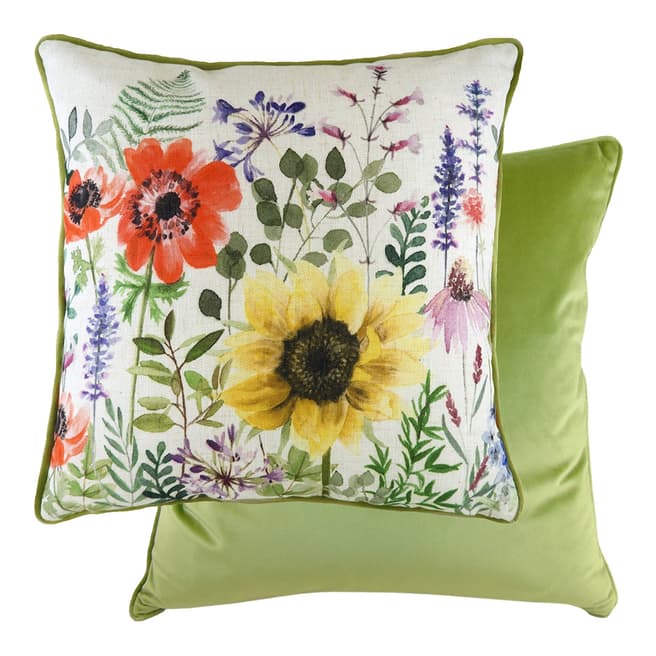 Evans Lichfield Wild Flowers Emma 43x43cm Cushion