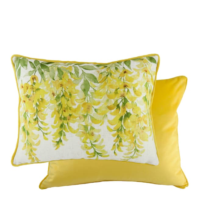Evans Lichfield Blossoms Laburnum Filled Cushion, 43x33cm