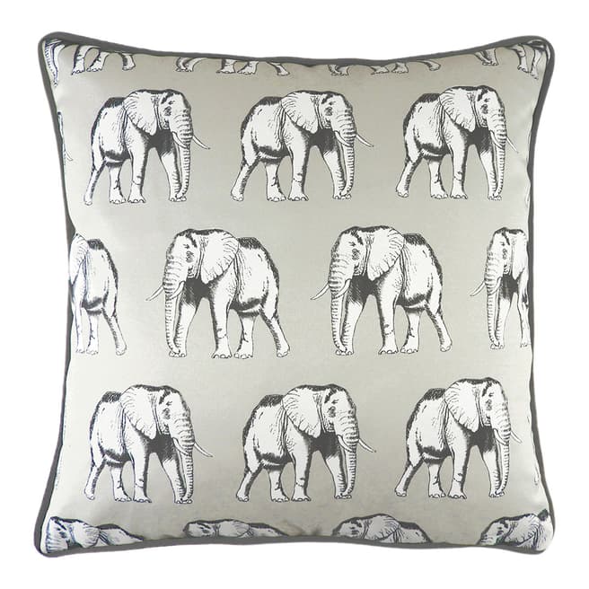 Evans Lichfield Safari Elephant Filled Cushion, 43x43cm