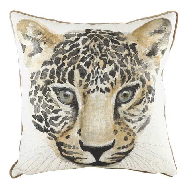 Evans Lichfield Safari Leopard Filled Cushion 43 x 43cm