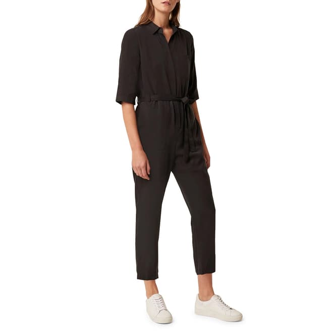 Great Plains Black Everyday Luxe Button Jumpsuit