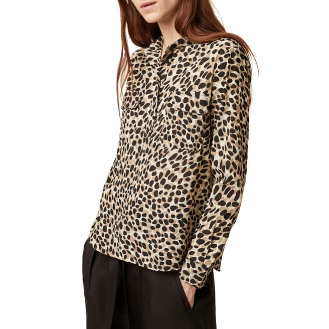 Great Plains Cara Leopard Print Shirt