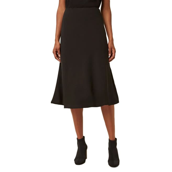 Great Plains Black Cara Fitted Midi Skirt