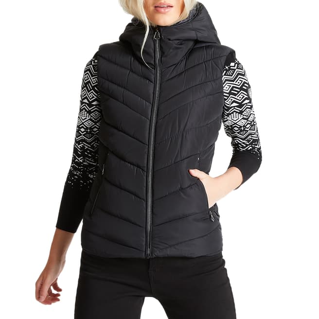 Dare2B Black Insulated Quilted Gilet