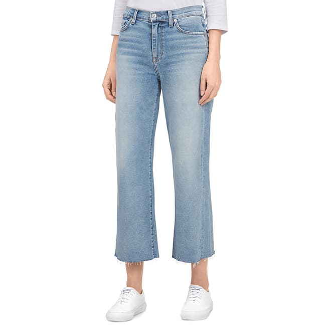 7 For All Mankind Light Blue Alexa Kick Flare Stretch Jeans