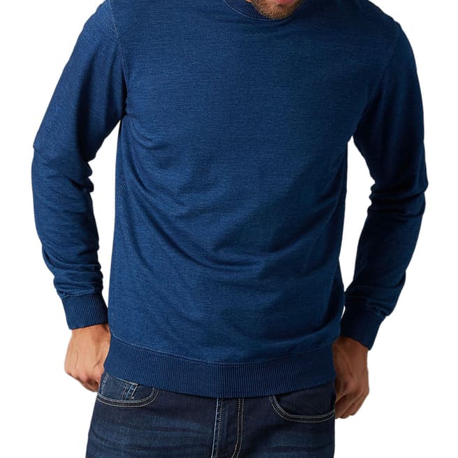 7 For All Mankind Dark Blue Lightweight Sweatshirt