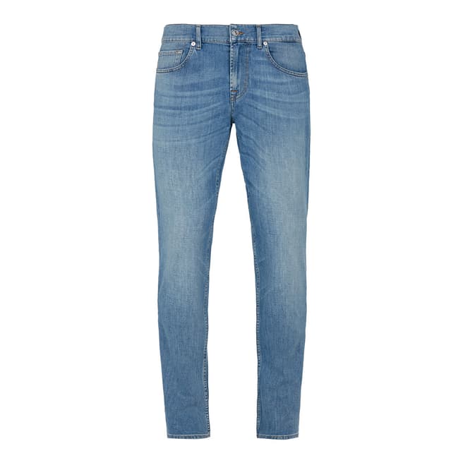 7 For All Mankind Blue Slimmy Stretch Jeans