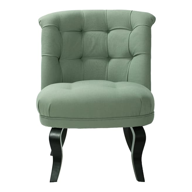 Home Boutique Boutique Belle Chair in Linen Mix, Green