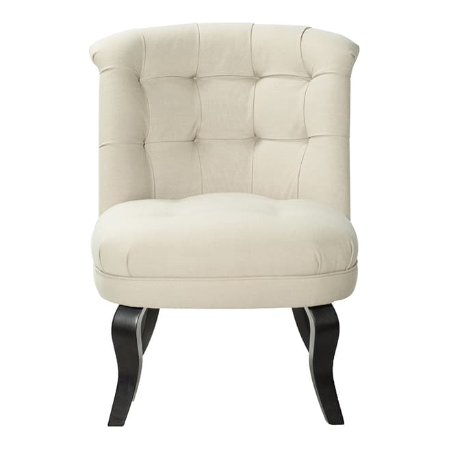 N°· Eleven Boutique Belle Chair in Linen Mix, Biscuit