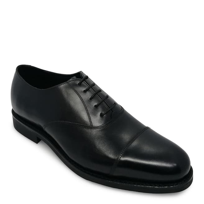 Barker Black Calf Leather Oxford Toe Cap Shoe
