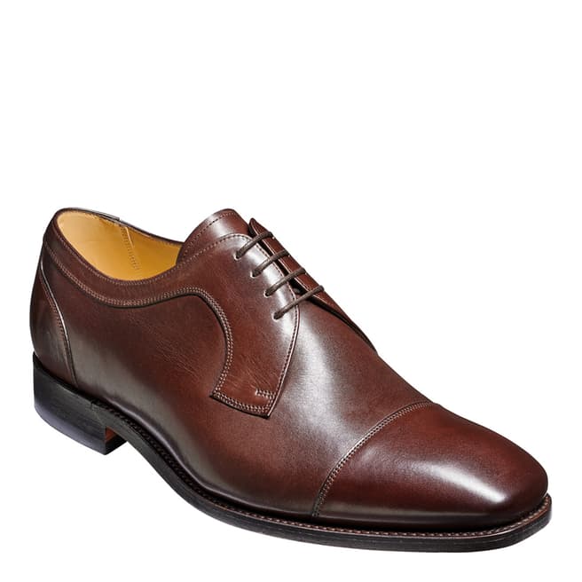 Barker Dark Brown Leather Paignton Derby Shoe