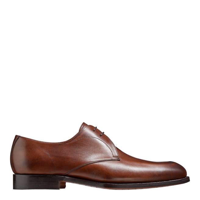 Barker Brown Leather Purley Derby Shoe