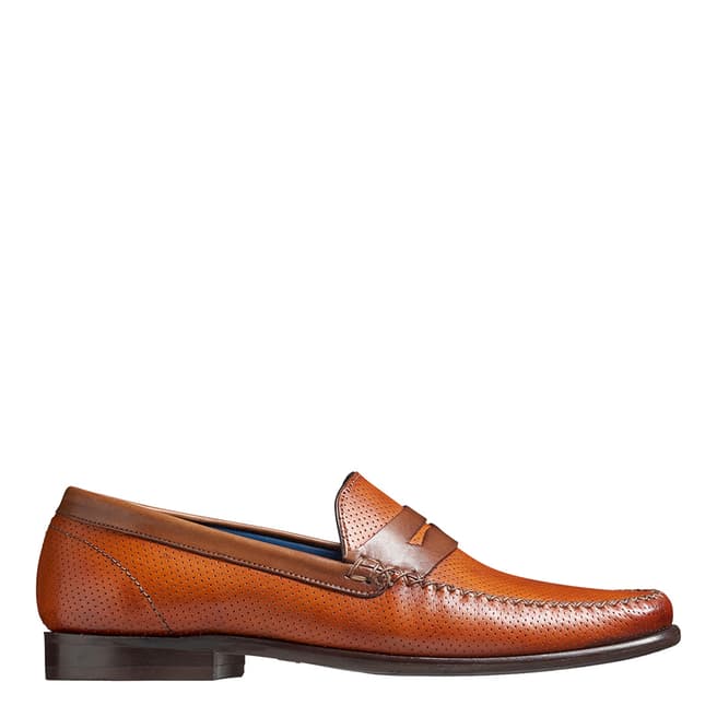 Barker Brown Perforated William Moccasin