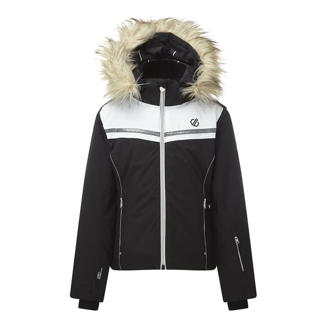 Dare2B Black/White Estimate Waterproof Jacket