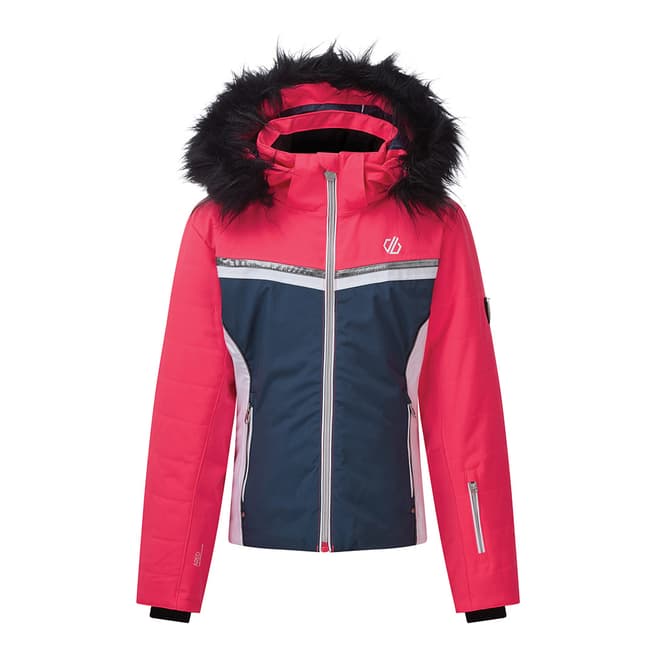 Dare2B Dark Blue/Pink Estimate Waterproof Jacket
