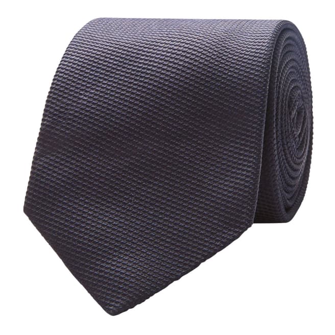 Thomas Pink Navy Plain Texture Silk Tie