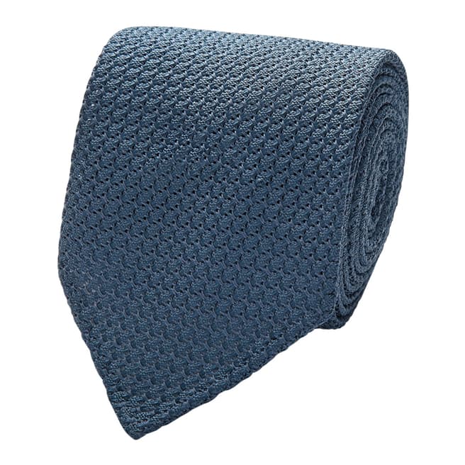 Thomas Pink Teal Large Grenadine Tie