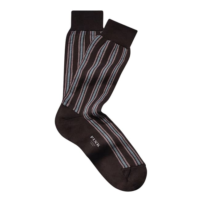 Thomas Pink Multi Vertical Stripe Socks