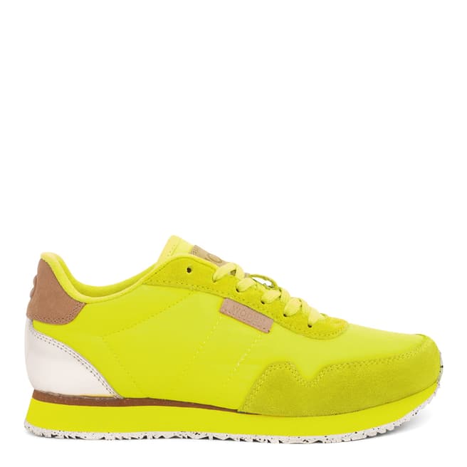Woden Neon Yellow Nora II Leather Sneakers
