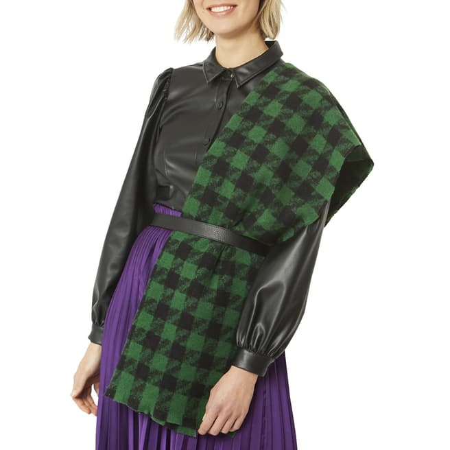 JayLey Collection Green/Black Cashmere Wrap