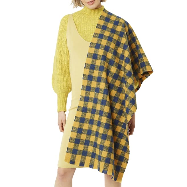 JayLey Collection Yellow/Blue Cashmere Wrap