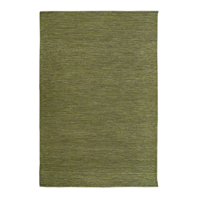 Rug Bazaar Green/Grey Nordic Wool Rug, 183x122cm