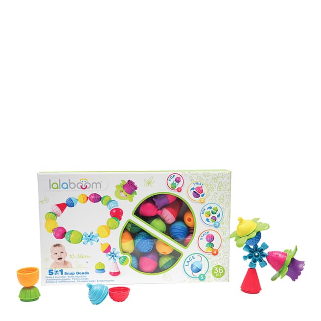 Lalaboom 36 Pieces Educational Beads & Accessories