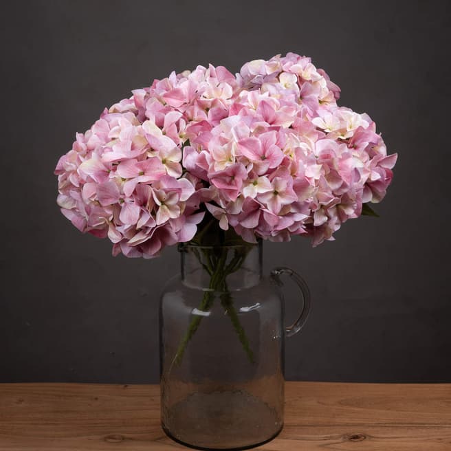 Hill Interiors Giant Faux Pink Hydrangea