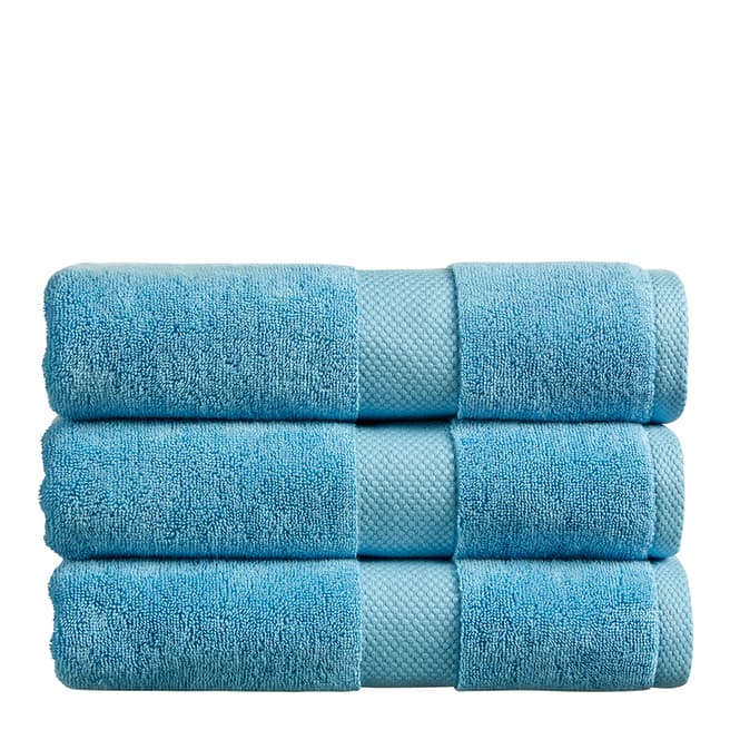 Christy Newton Pack of 6 Face Cloths, Blue