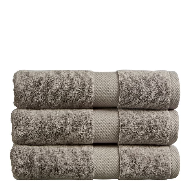 Christy Newton Pair of Hand Towels, Dove Grey
