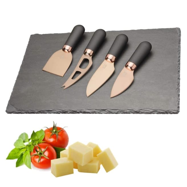 Taylor's Eye Witness Rose Gold Slate Cheese Board Set