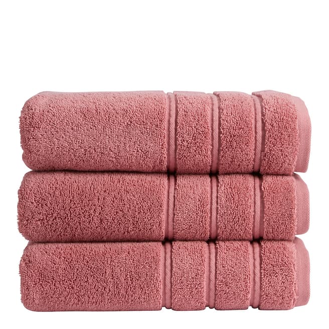 Christy Antalya Pair of Hand Towels, Rose Pink