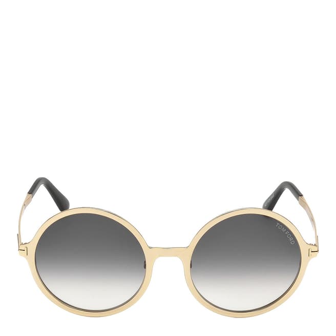 Tom Ford Women's Shiny Rose Gold/Grey Tom Ford Sunglasses 57mm