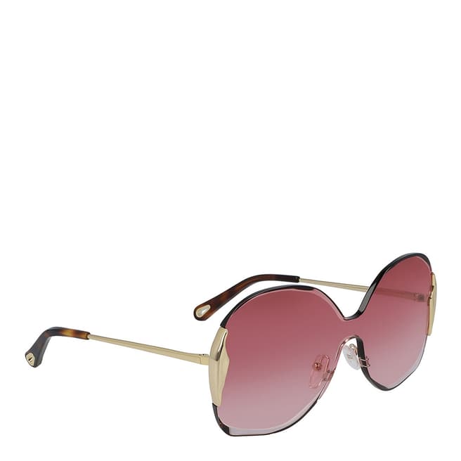 Chloe Women's Gold/Gradient Pink Chloe Sunglasses 59mm