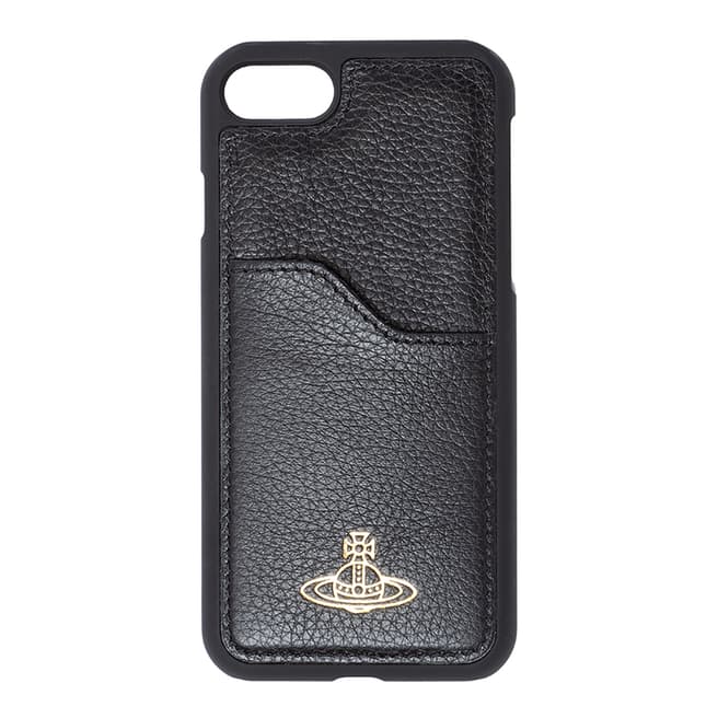 Vivienne Westwood Black Leather iPhone 8/7 iPhone Case