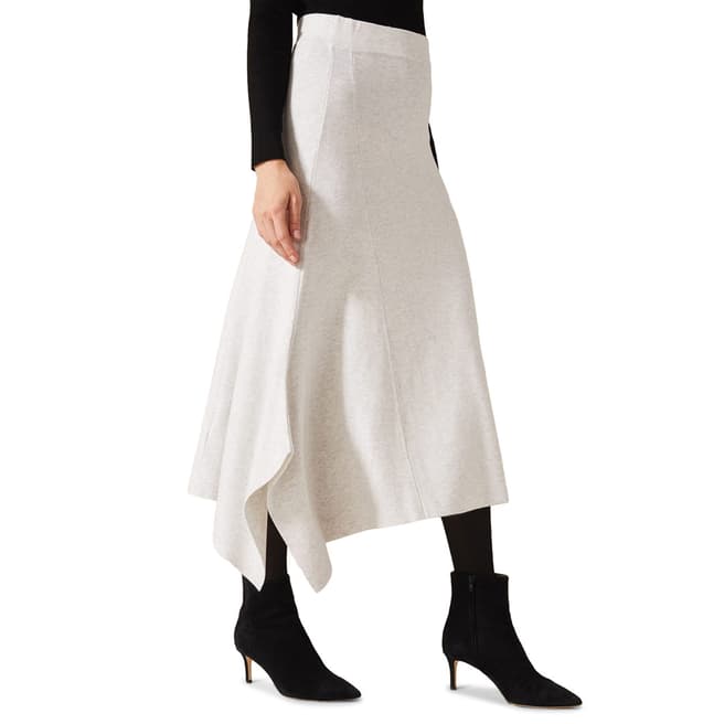 Phase Eight Grey Aleana Asymetric Skirt