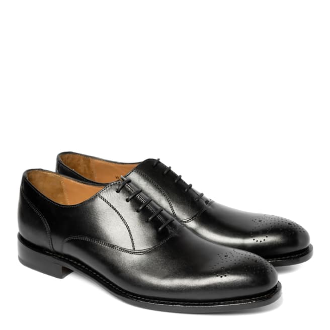 Chapman & Moore Black Sunday Leather Oxford Shoes