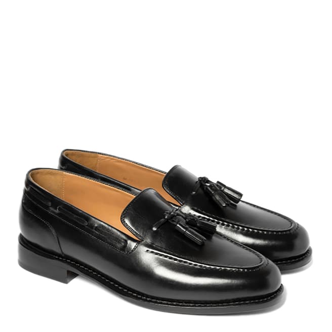 Chapman & Moore Black Aldon Leather Loafers