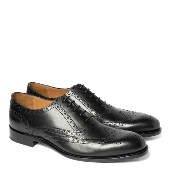 Chapman & Moore Black Sussex Leather Oxford Shoes