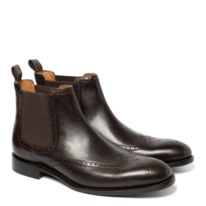 Chapman & Moore Chocolate Chelsea Leather Golf Boots