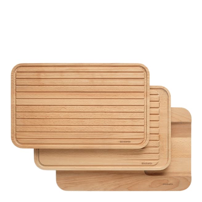 Brabantia Set of 3 Profile Wooden Chopping Boards